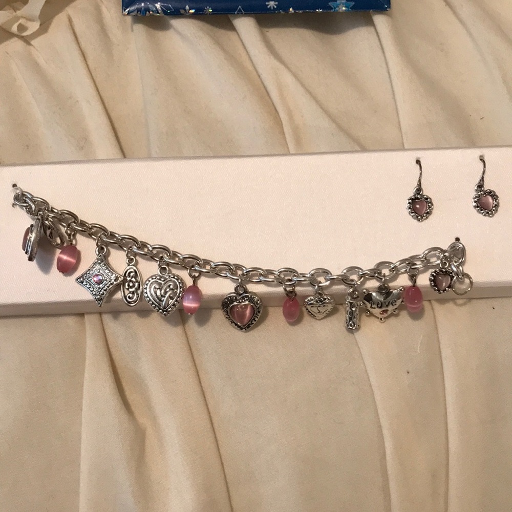 New matching love bracelet and earrings
